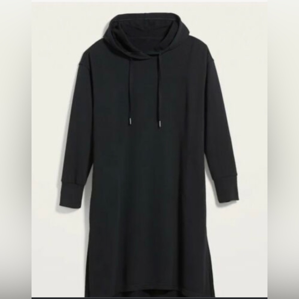 Old Navy black hoodie sweater dress